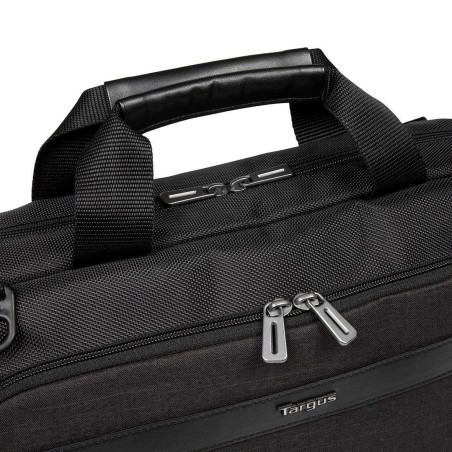 Targus CitySmart 15.6" Laptop Bag - Stylish & Durable Polyester/Polyurethane - Black/Grey - Perfect for On-the-Go Professionals!